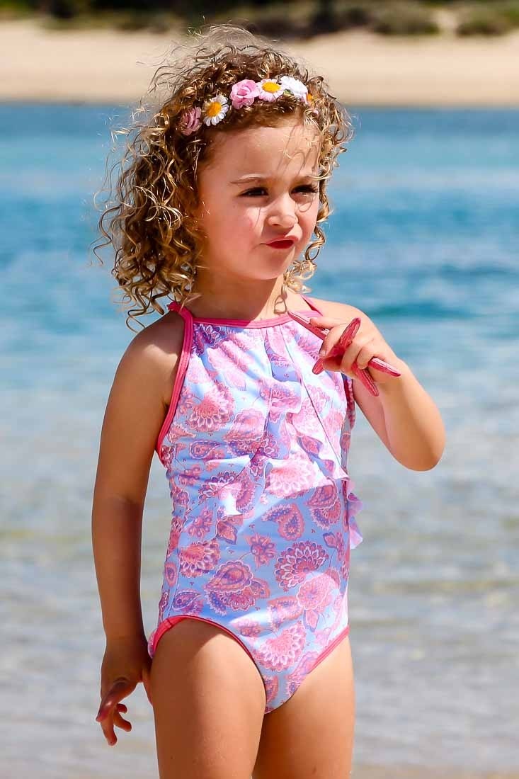 Baby Girl's One-Piece with Racer Back